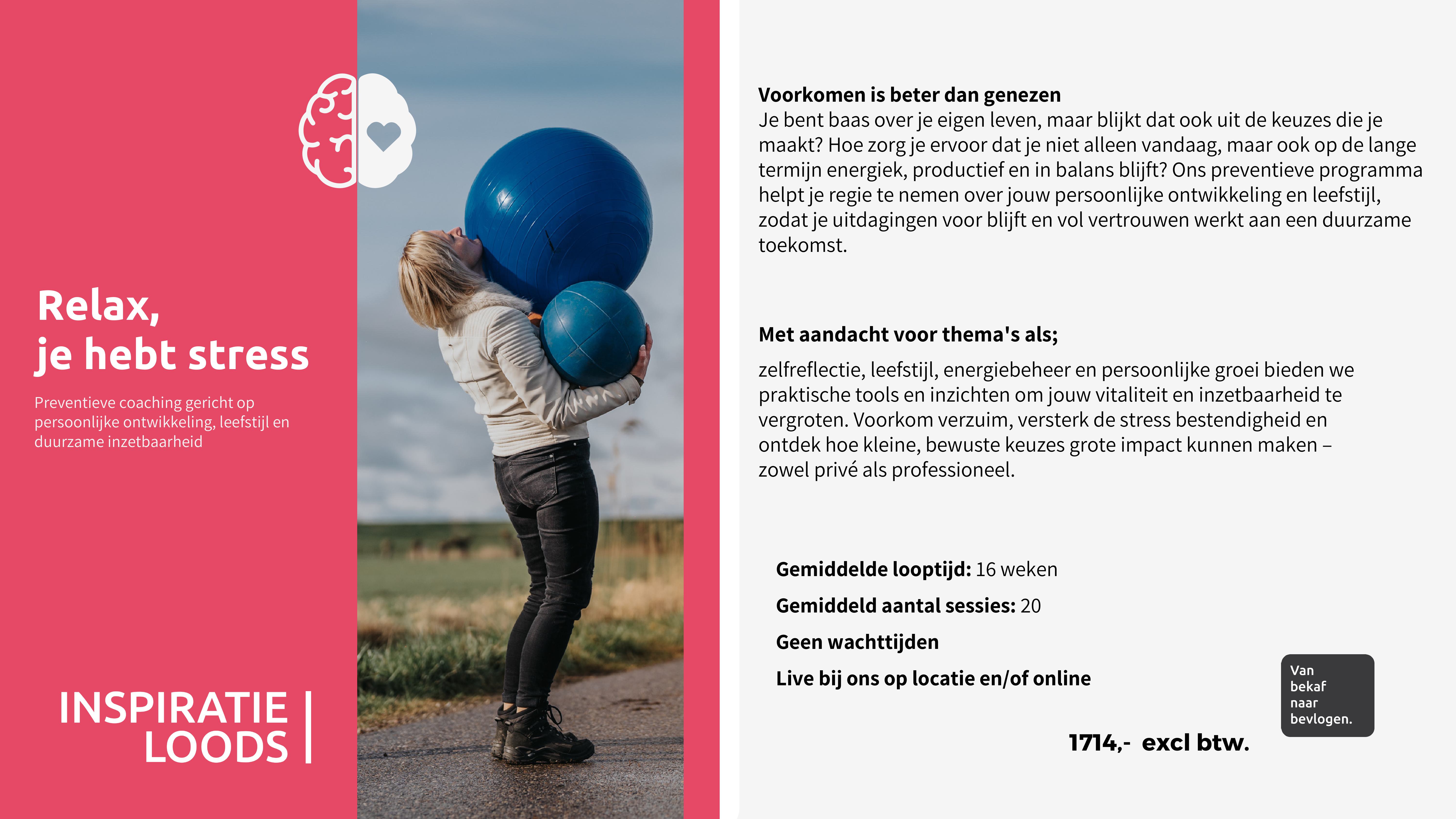 InspiratieLoods x Verein relax je hebt stress